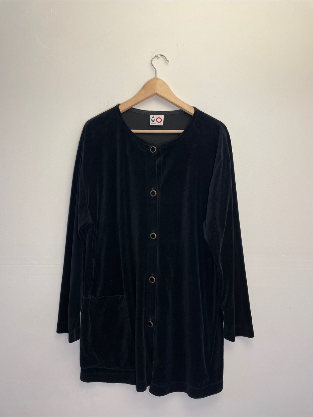 Japanese Weekend Vintage Black Velvet Sweater